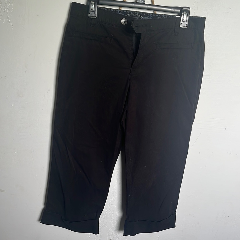 Cropped Bandolino black pants size 8